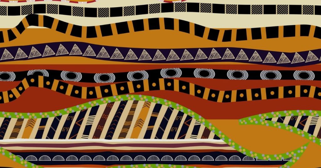 Geometric Patterns on African Sandals