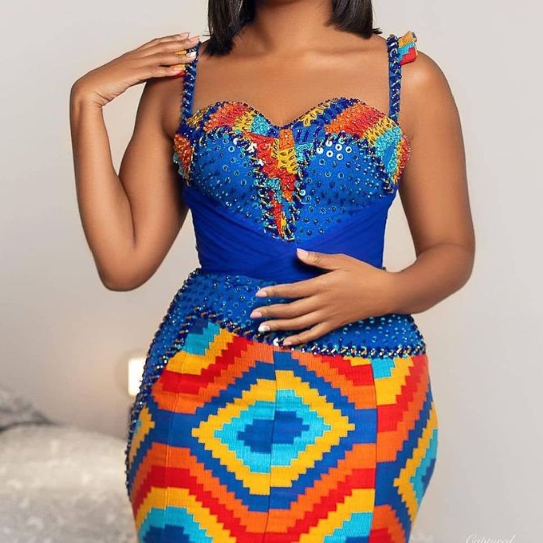 Vibrant Kente Gowns: Celebrating Kenyan heritage