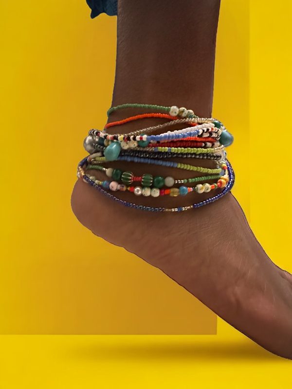Set of Handmade Maasai Beaded Anklets