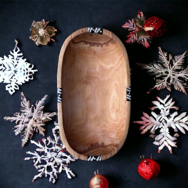 Wood Oval Bowl